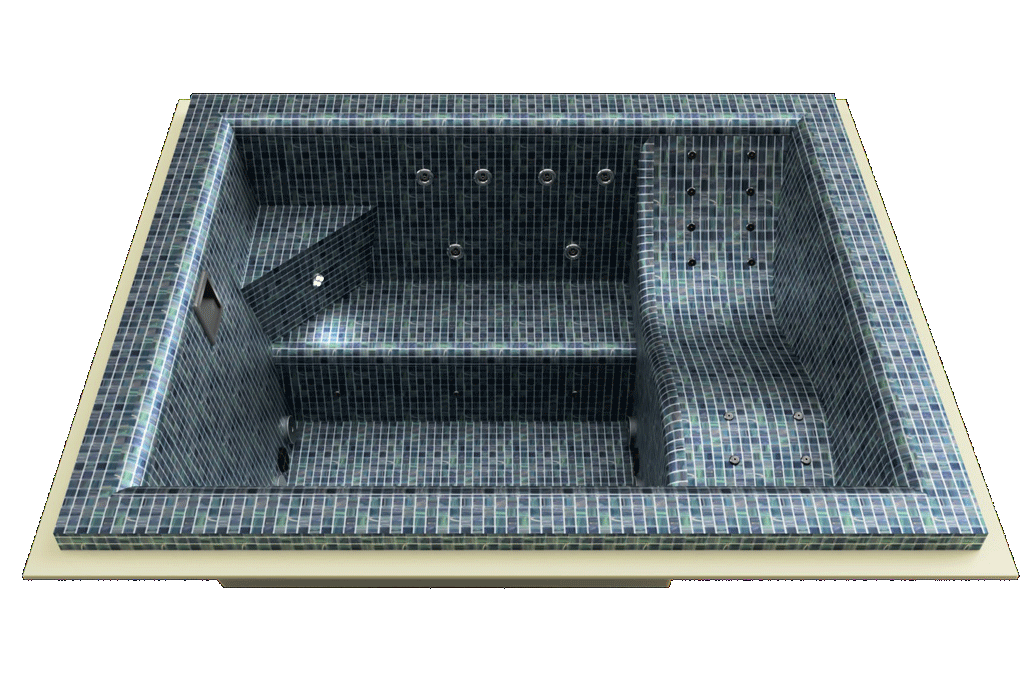 Spa mosaique Loundge skimmer